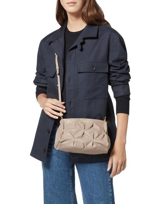 OPHELIE GOODIE Sac &agrave; bandouli&egrave;re en cuir rose poudr&eacute; - Sacs pour Femme