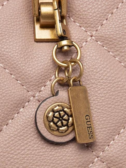 ABEY ELITE Tote Sac &agrave; main, avec bandouli&egrave;re bois de rose - Sacs pour Femme