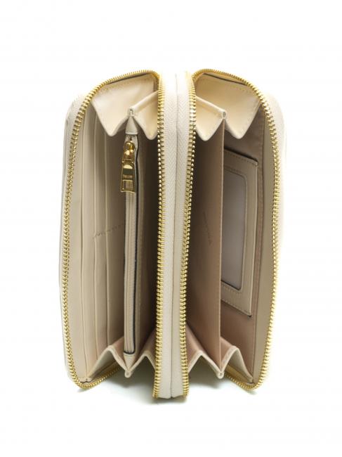 COCCO LUX Grand portefeuille zipp&eacute; Ivoire - Portefeuilles Femme