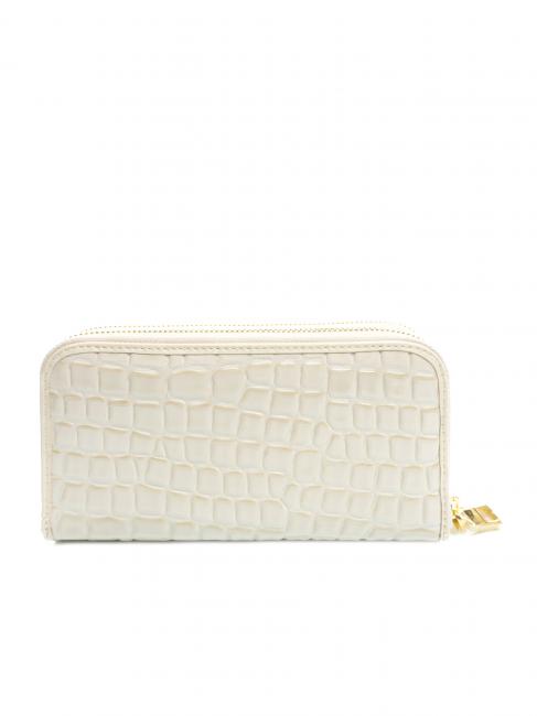 COCCO LUX Grand portefeuille zipp&eacute; Ivoire - Portefeuilles Femme
