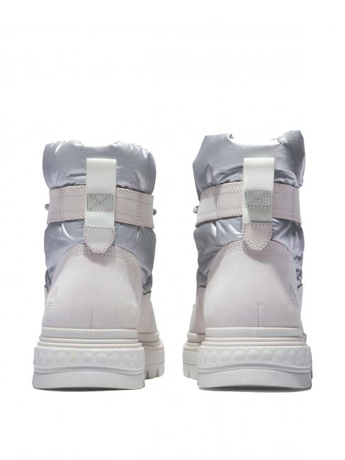 RAY CITY Botte rembourr&eacute;e blanc brillant - Chaussures Femme