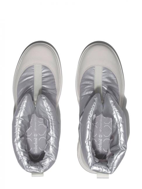 RAY CITY Botte rembourr&eacute;e blanc brillant - Chaussures Femme