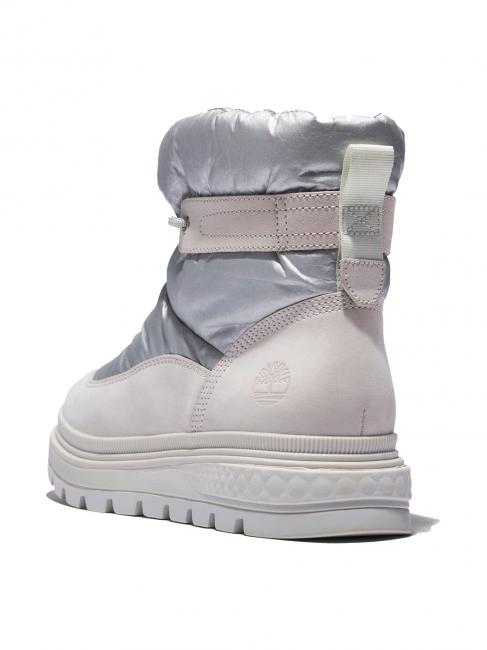 RAY CITY Botte rembourr&eacute;e blanc brillant - Chaussures Femme