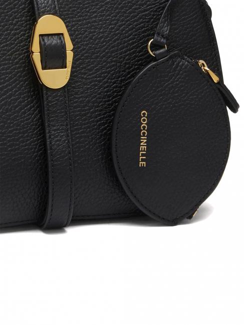 COSIMA Sac avec pochette et bandouli&egrave;re Noir - Sacs pour Femme