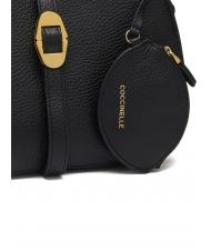COCCINELLE COSIMA Sac avec pochette et bandouli&egrave;re Noir - Sacs pour Femme - 3