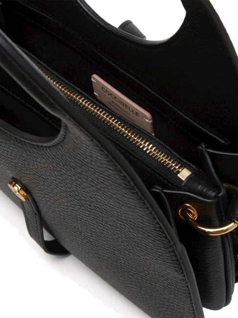 COSIMA Sac avec pochette et bandouli&egrave;re Noir - Sacs pour Femme