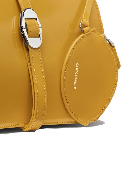 COSIMA Sac &agrave; main en cuir imprim&eacute; r&eacute;sine - Sacs pour Femme
