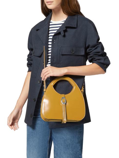 COSIMA Sac &agrave; main en cuir imprim&eacute; r&eacute;sine - Sacs pour Femme