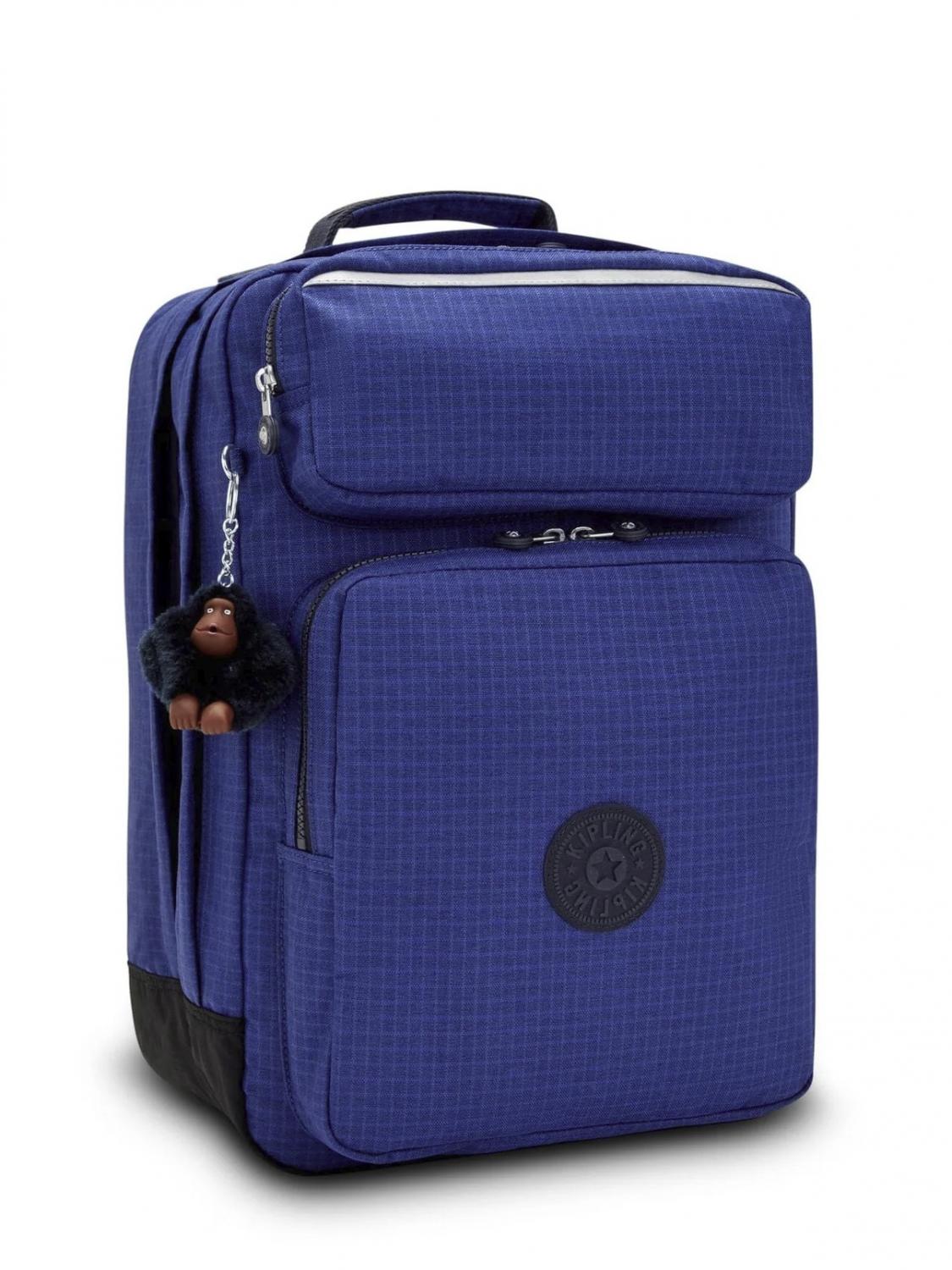 Kipling Scotty Bts Grand Sac A Dos Ribstop Bleu Travailleur Achetez A Prix Outlet
