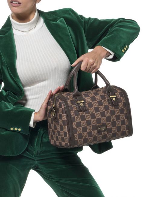 MONORANGE Sac coffre avec bandoulière marron - Sacs pour Femme