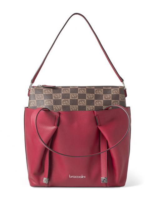GIO Shopper avec pochette amovible rouge - Sacs pour Femme