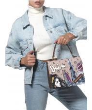 BRACCIALINI CARTOLINE DUBAI Dossier de sac à bandoulière Noir - Sacs pour Femme - 4