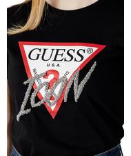 GUESS ICON T-shirt avec applications jetbla - T-shirt - 3