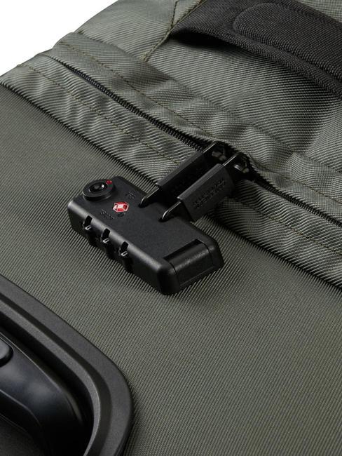 URBAN TRACK Grand sac &agrave; roulettes kaki fonc&eacute; - Valises Semi-rigides