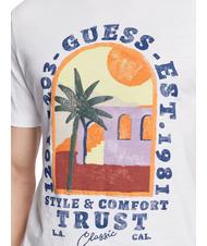 GUESS PALM WINDOW T-shirt imprim&eacute; blanc pur - T-shirt - 3