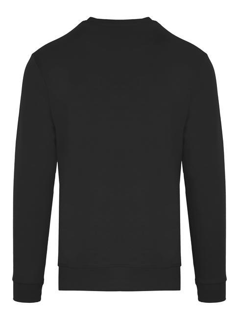 LOGO PRINT Sweat-shirt à col rond noir - Pulls molletonnés