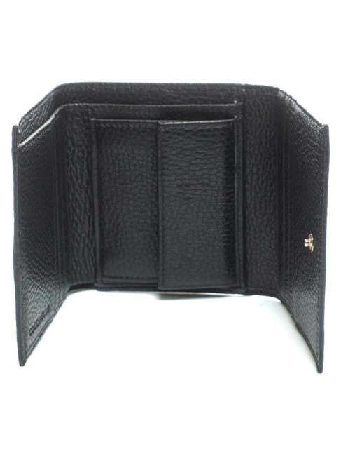 PRINTED LOGO Mini portefeuille en cuir Noir - Portefeuilles Femme