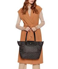 POLLINI HERITAGE SOFT HERITAGE SOFT Sac cabas, avec bandouli&egrave;re Noir - Sacs pour Femme - 6
