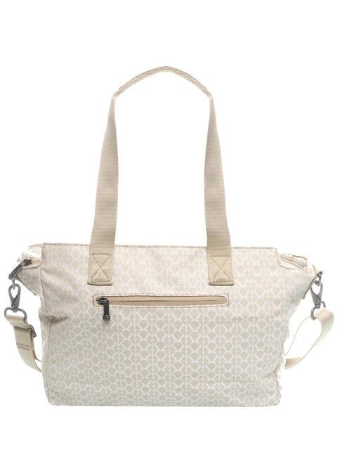 DORTHY Sac à bandoulière avec bandoulière beige signature - Sacs pour Femme