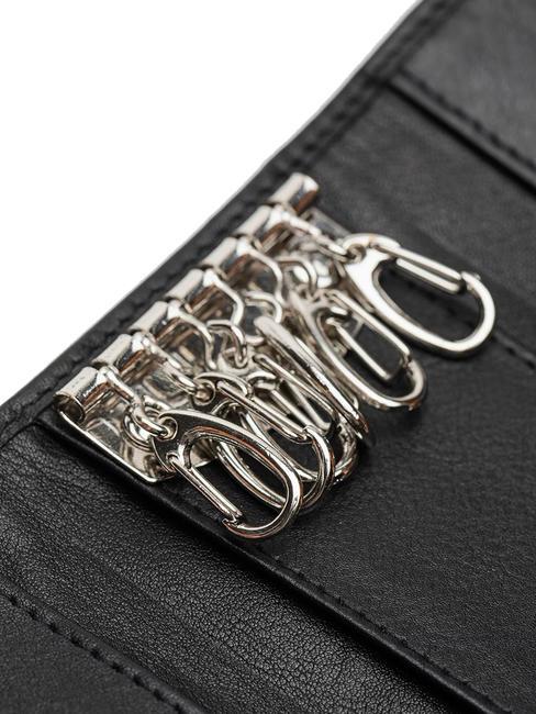 BASIC &Eacute;tui &agrave; cl&eacute;s en cuir Noir - Porte-cl&eacute;s