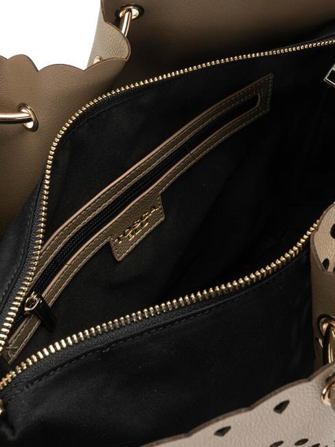 NICOLE Sac &agrave; main, avec bandouli&egrave;re or - Sacs pour Femme