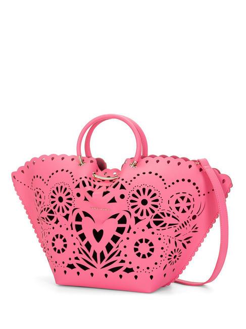 NICOLE Sac &agrave; main, avec bandouli&egrave;re fuchsia - Sacs pour Femme