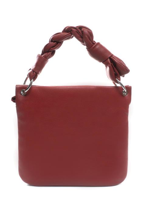 CHARLIZE Sac &agrave; main en cuir avec bandouli&egrave;re carmin - Sacs pour Femme