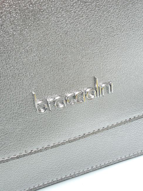 MICHELLE Sac &agrave; bandouli&egrave;re en cuir ARGENT - Sacs pour Femme