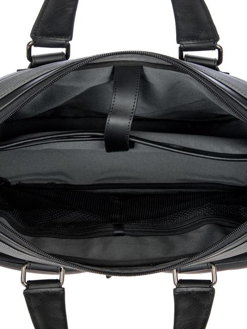 Porte-documents MONZA, pour ordinateur portable 15'', avec bandoulière gris noir - Porte Documents Travail