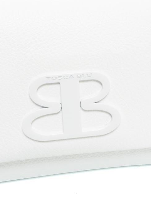 JULIA Pochette avec bandouli&egrave;re, en cuir blanc - Sacs pour Femme