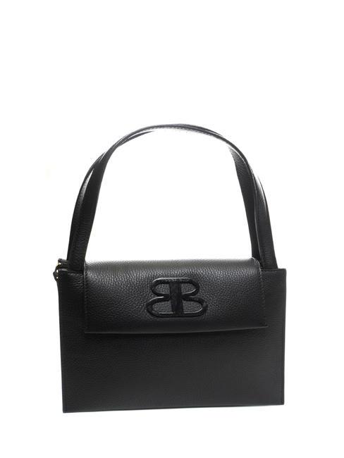 JULIA Sac &agrave; main en cuir Noir - Sacs pour Femme