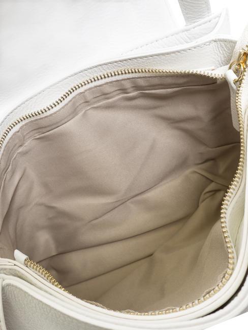 JULIA Sac &agrave; main en cuir blanc - Sacs pour Femme