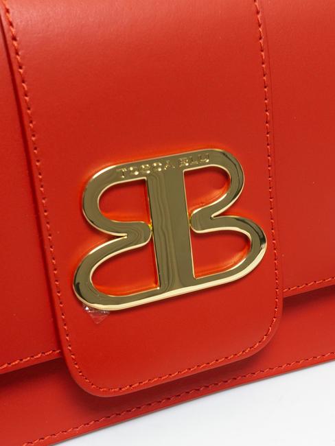 LILY  Mini sac &agrave; bandouli&egrave;re, en cuir ROUGE - Sacs pour Femme