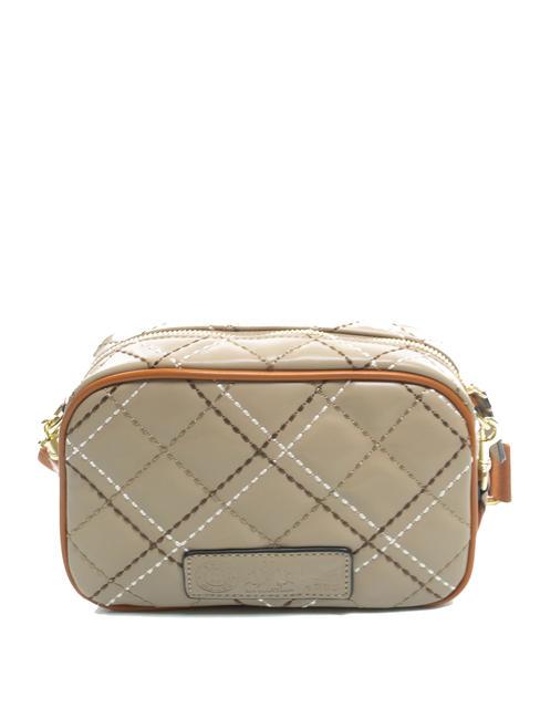 HELDA Sac photo matelass&eacute; beige - Sacs pour Femme
