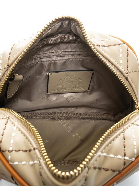 HELDA Sac photo matelass&eacute; beige - Sacs pour Femme