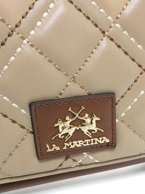 HELDA Mini sac avec cha&icirc;ne beige - Sacs pour Femme