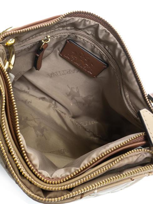 HELDA Mini sac avec cha&icirc;ne beige - Sacs pour Femme