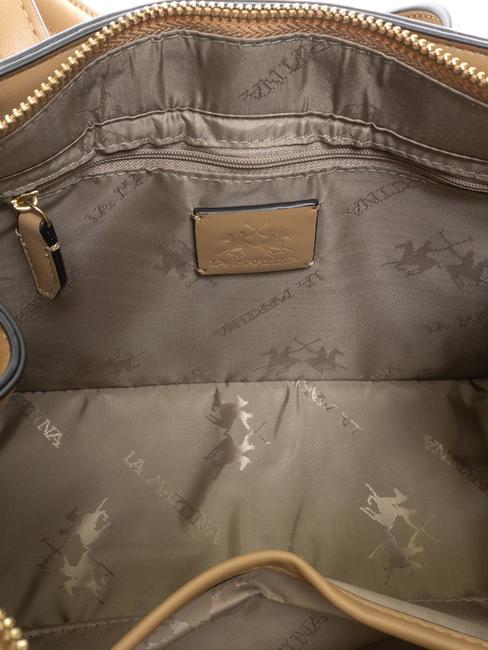GISELA Sac cartable avec boucle beige - Sacs pour Femme