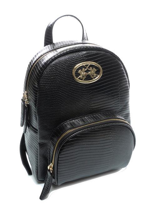 GERALDINA Sac &agrave; dos imprim&eacute; noix de coco noir - Sacs pour Femme