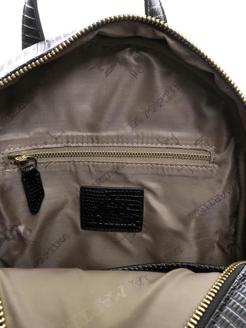 GERALDINA Sac &agrave; dos imprim&eacute; noix de coco noir - Sacs pour Femme