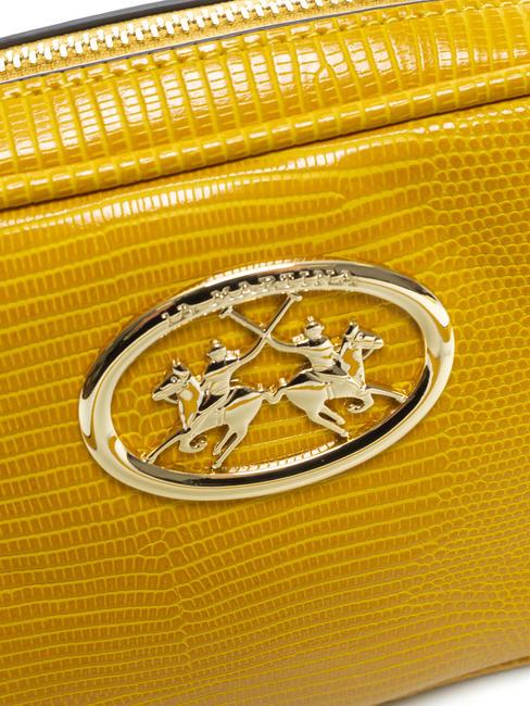 GERALDINA Sac photo &agrave; logo assorti Jaune - Sacs pour Femme