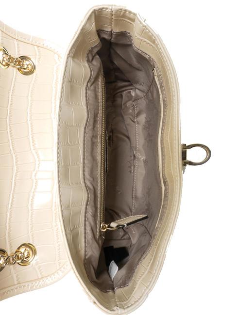GERALDINA Sac imprim&eacute; noix de coco cr&egrave;me - Sacs pour Femme