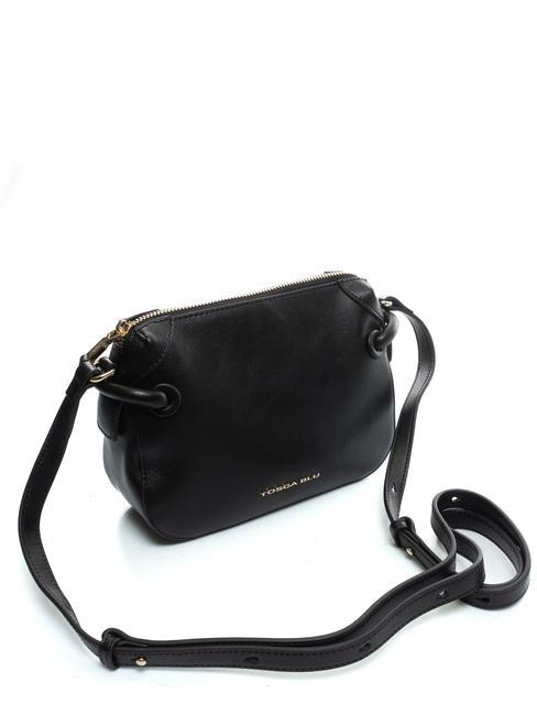 GAIA Sac bandouli&egrave;re en cuir Noir - Sacs pour Femme