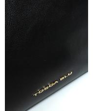 TOSCA BLU GAIA Sac bandouli&egrave;re en cuir Noir - Sacs pour Femme - 3