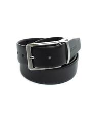 BIKKEMBERGS DOUBLE Ceinture en cuir réversible, peut être raccourcie NOIR - Ceintures - 4