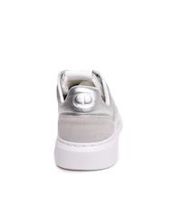 TWINSET PRINT OVAL T Basket en cuir lamin&eacute; argent - Chaussures Femme - 5