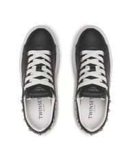 TWINSET PEARLS Baskets &agrave; perles noir - Chaussures Femme - 5