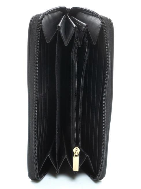 JENNIFER Portefeuille zipp&eacute; Noir - Portefeuilles Femme
