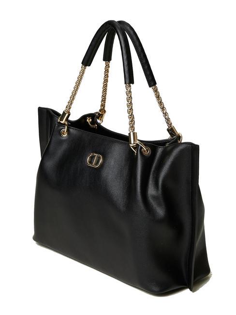 TORCHON Grand sac &agrave; provisions noir - Sacs pour Femme