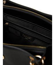 TWINSET TORCHON Grand sac &agrave; provisions noir - Sacs pour Femme - 4